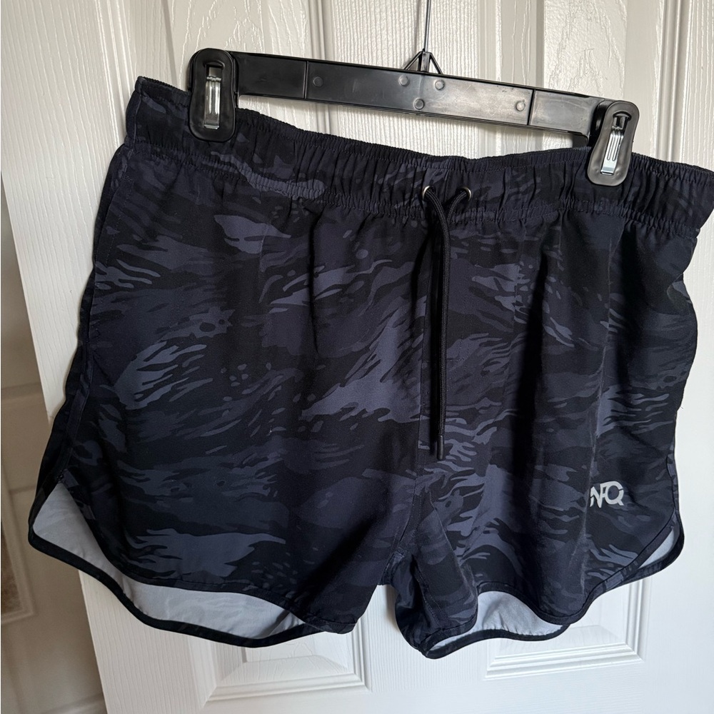 NFQ Black Camouflage Women Shorts